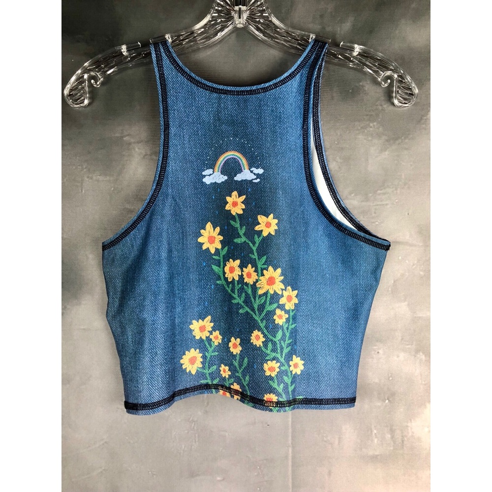 {Teeki} Yoga Woodstock rain & rainbow Mermaid Tank - Picture 2 of 5